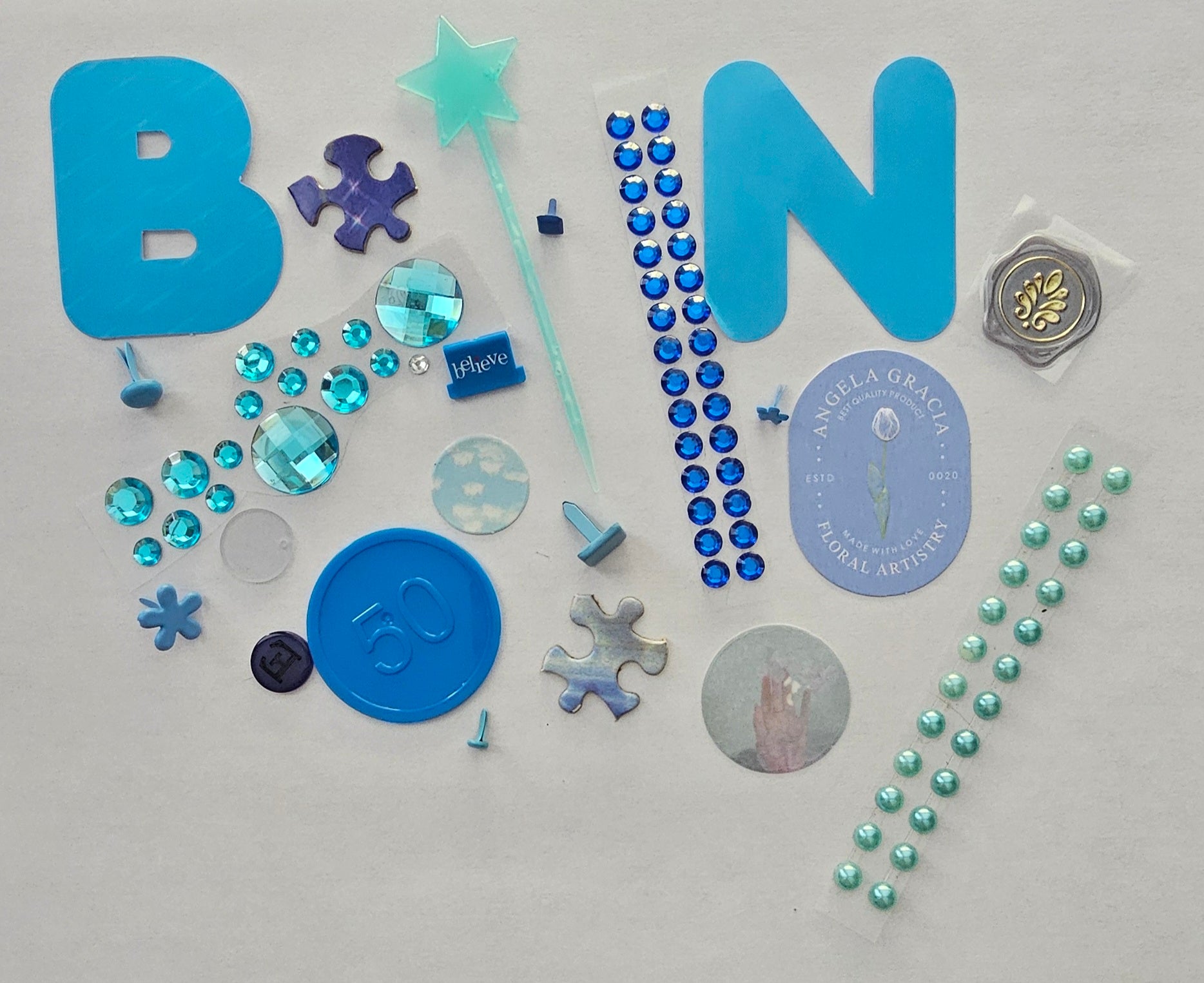 Blue Junk Journal Kit