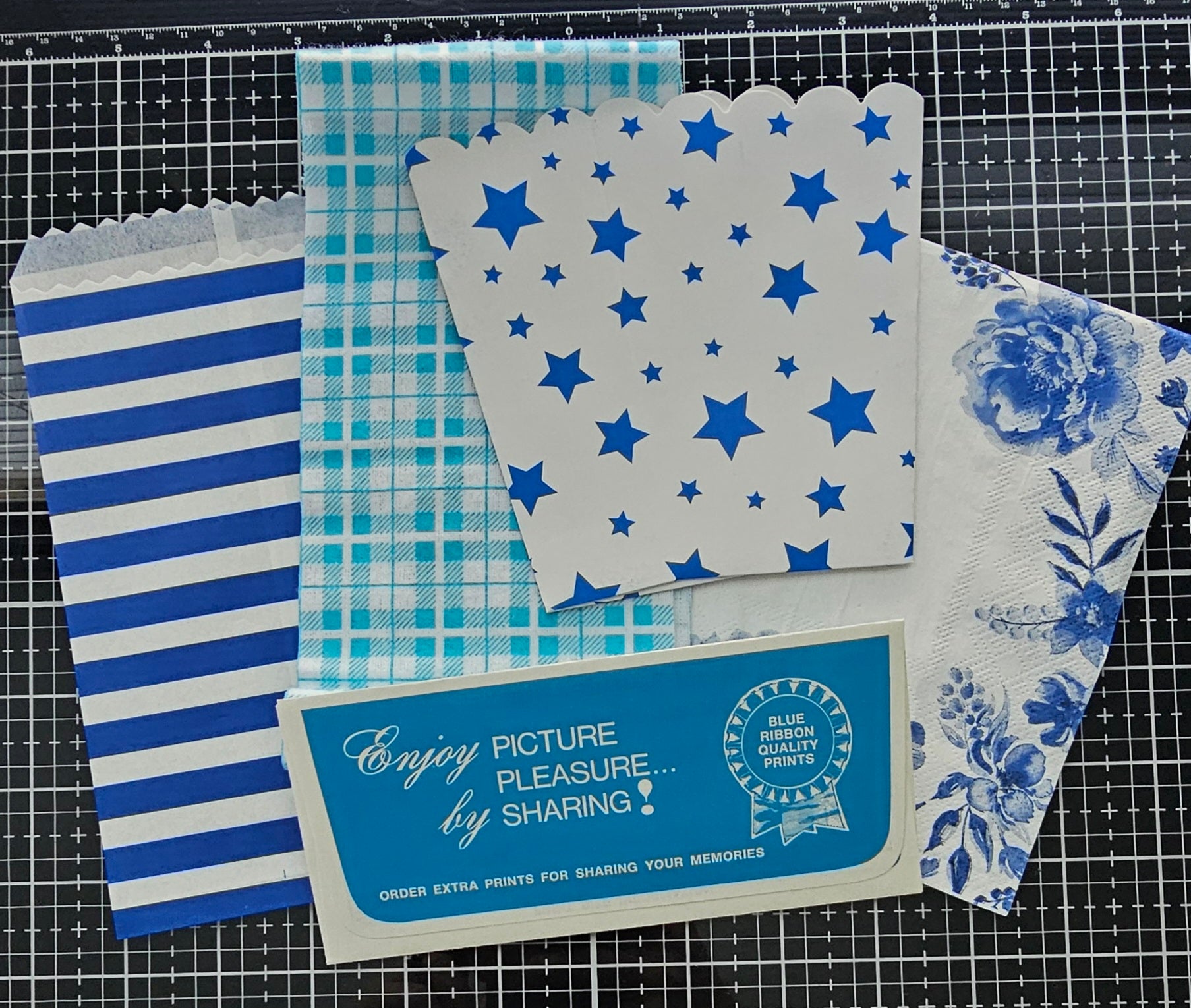 Blue Junk Journal Kit