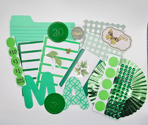 Green Junk Journal Kit