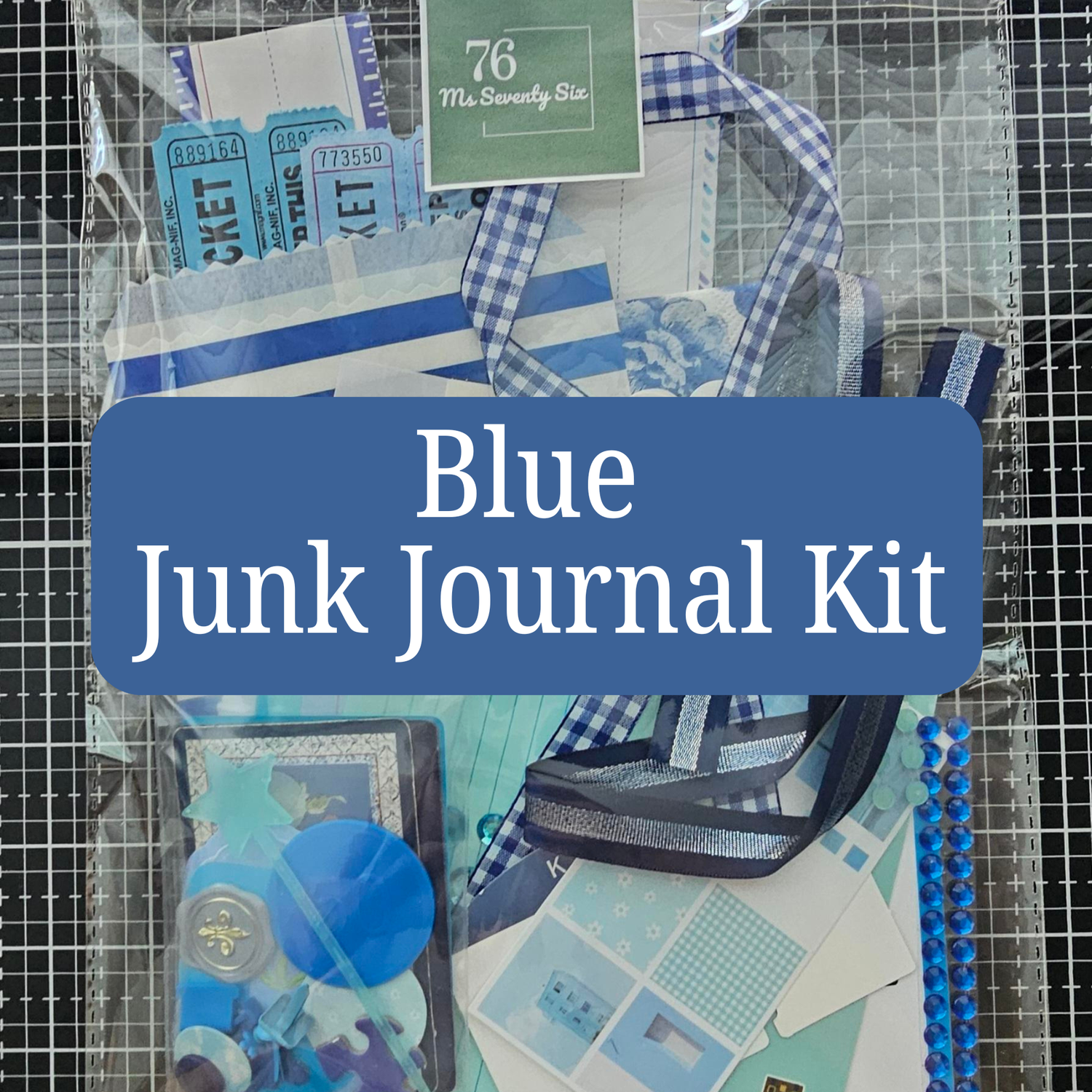 Blue Junk Journal Kit