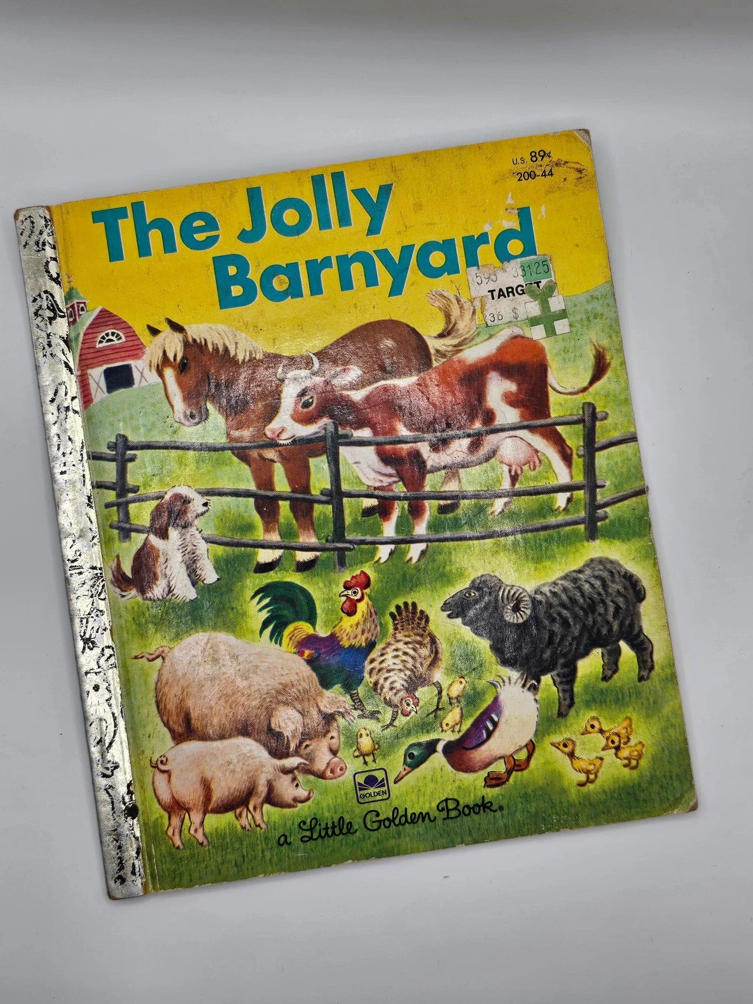 Little Golden Book The Jolly Barnyard Vintage 1950