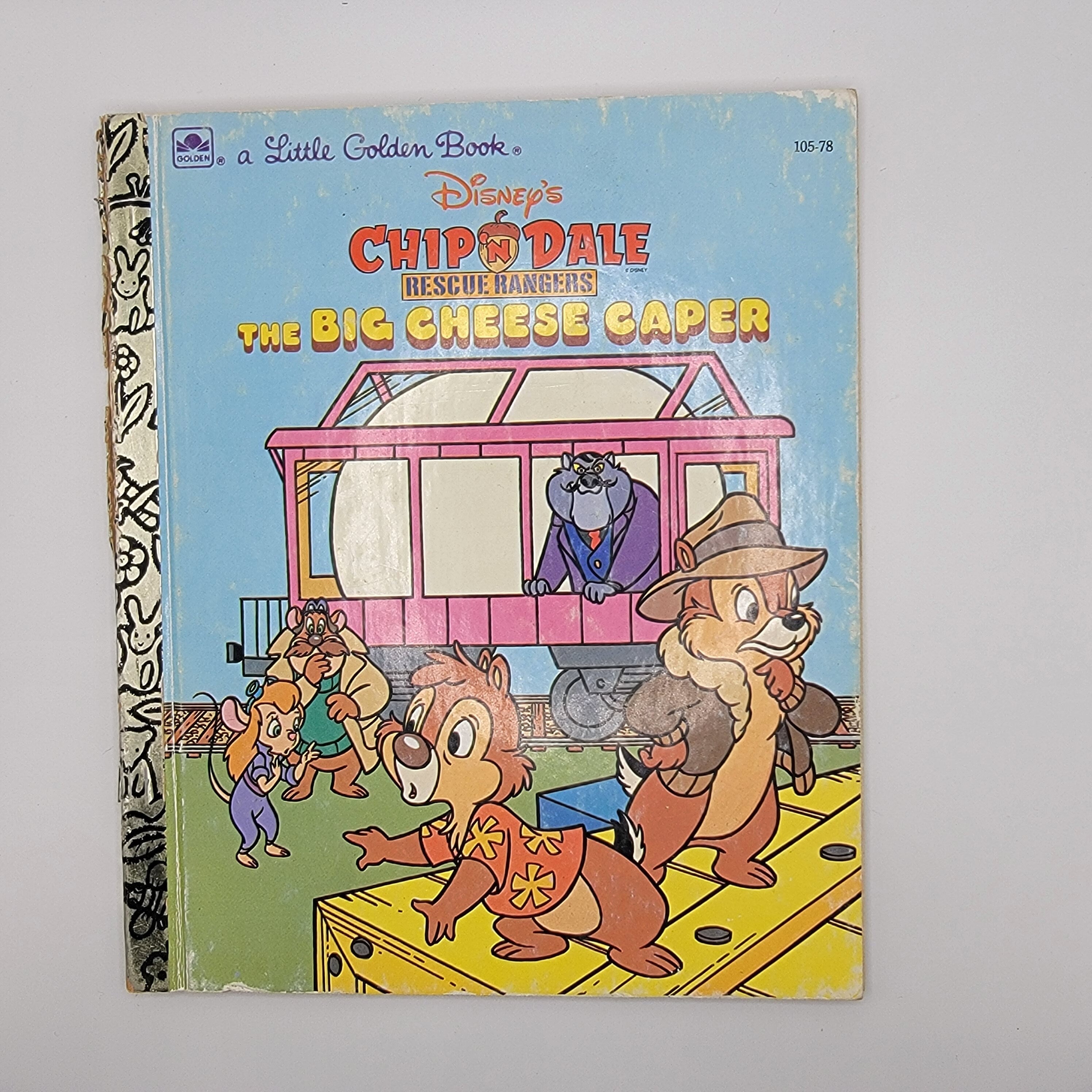 Little Golden Book Chip and Dale Rescue Rangers The Big Cheese Caper vintage 1991
