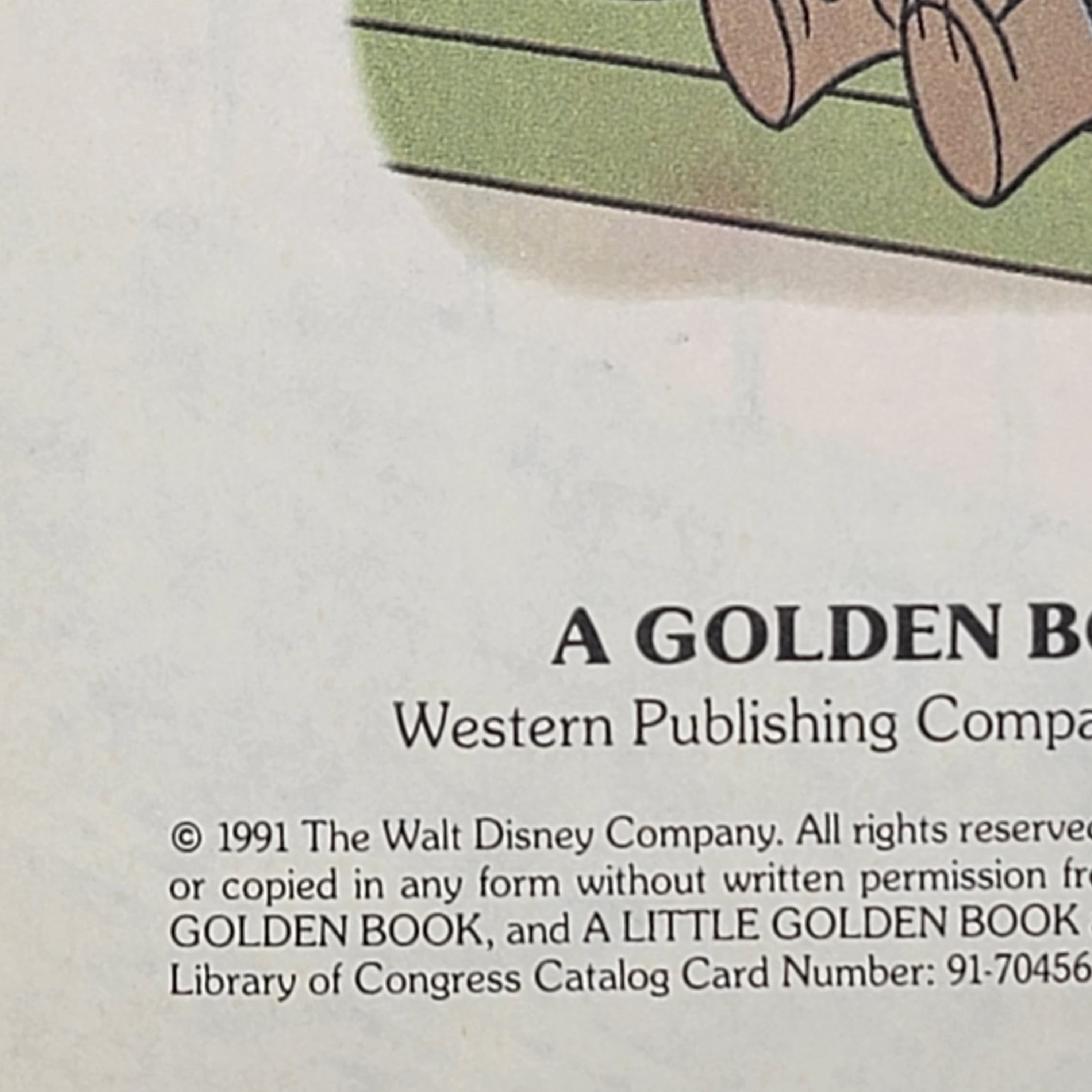Little Golden Book Chip and Dale Rescue Rangers The Big Cheese Caper vintage 1991