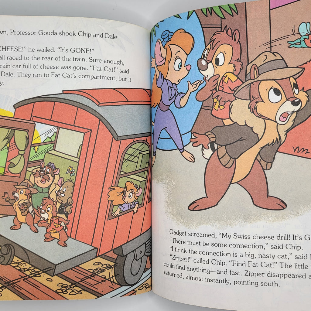 Little Golden Book Chip and Dale Rescue Rangers The Big Cheese Caper vintage 1991