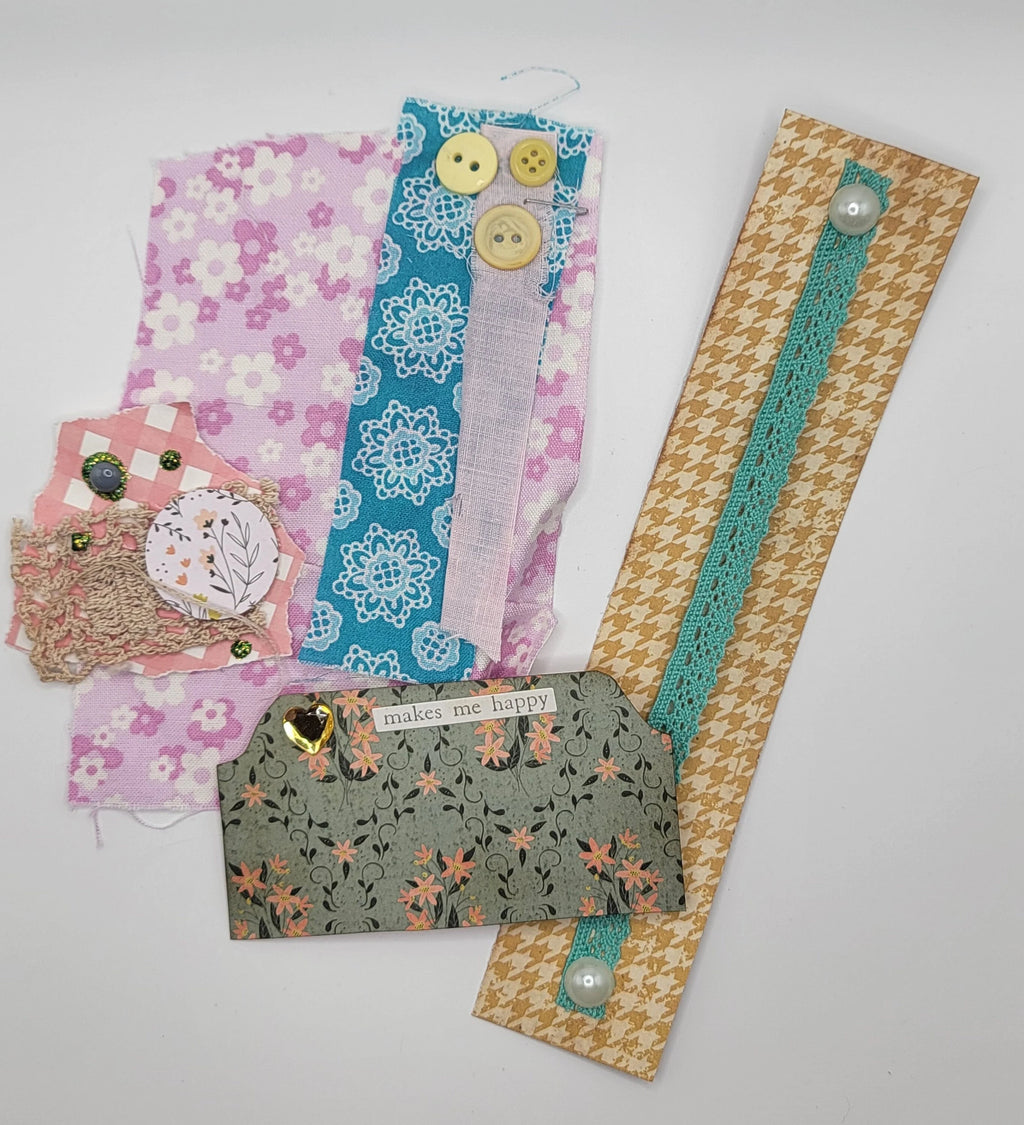 Handmade Embellishment Ephemera Kits Spring #1